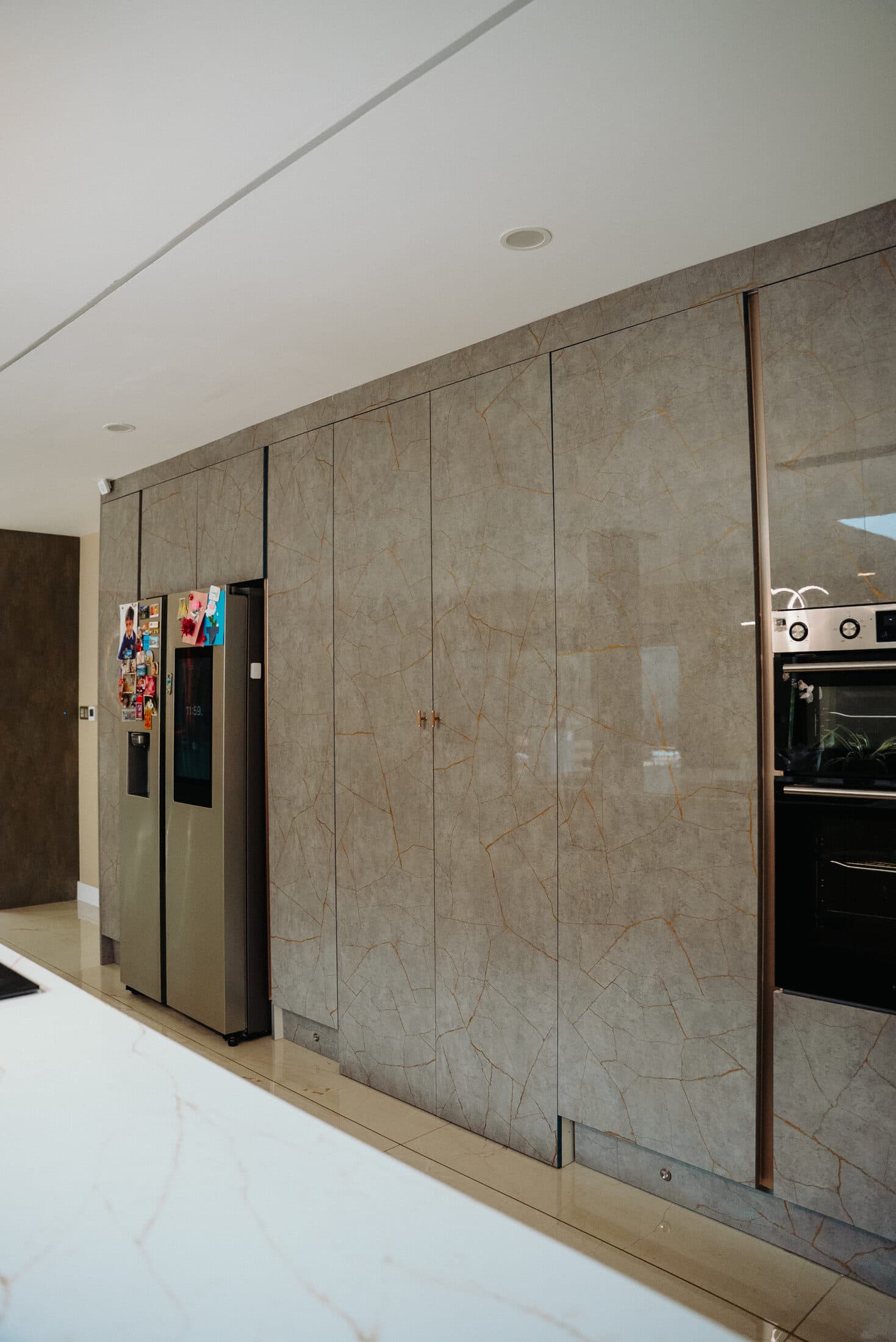 High Gloss Marble Kitchen
